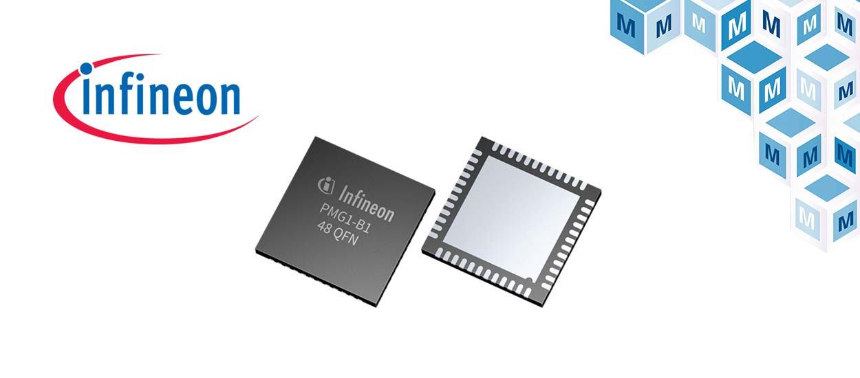 New at Mouser Infineon Technologies EZPD PMG1B1 USB TypeC High