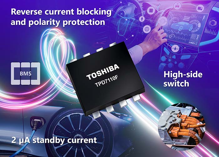 Toshiba’s new high-side switch acts as ideal diode controller with reverse polarity protection and current blocking function