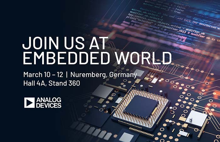 Analog Devices at Embedded World 2026